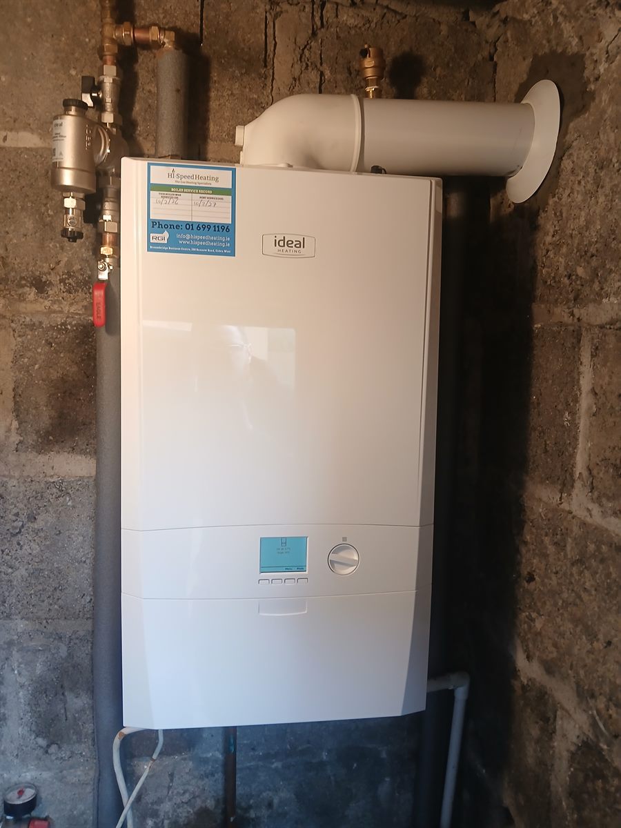 Ideal Logic Max 30kw heat only boiler installation with magnetic filter, Dublin